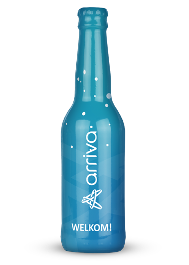 bierflesje alcoholarm met logo