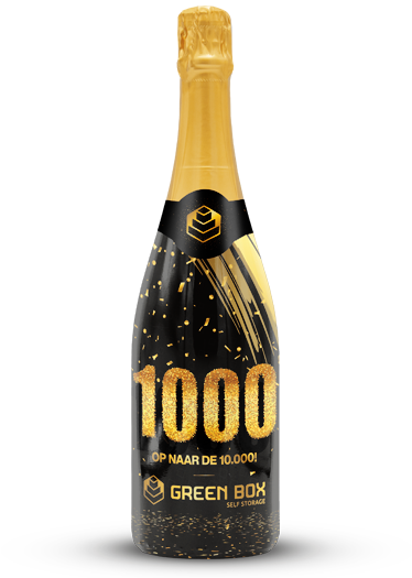 champagnefles bedrukken