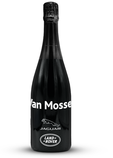 champagne fles met eigen logo