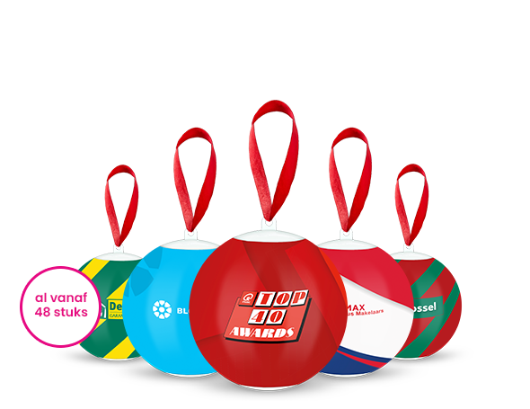kerstballen met logo
