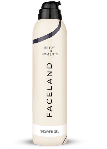 showergel in huisstijl van faceland