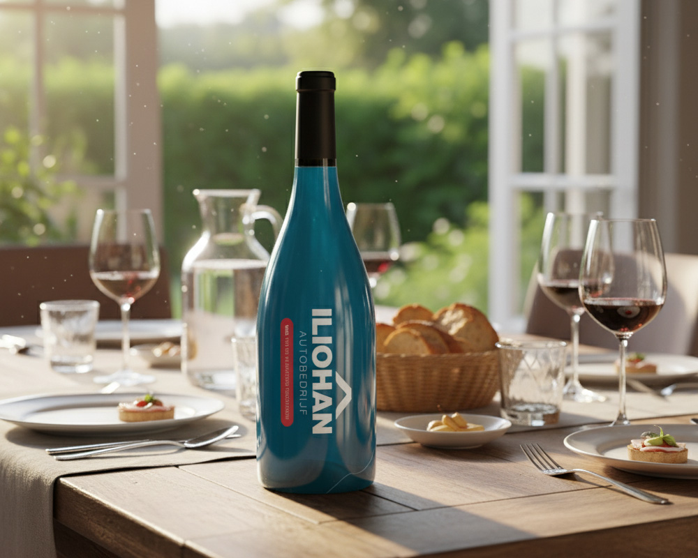 gepersonaliseerde wijnfles