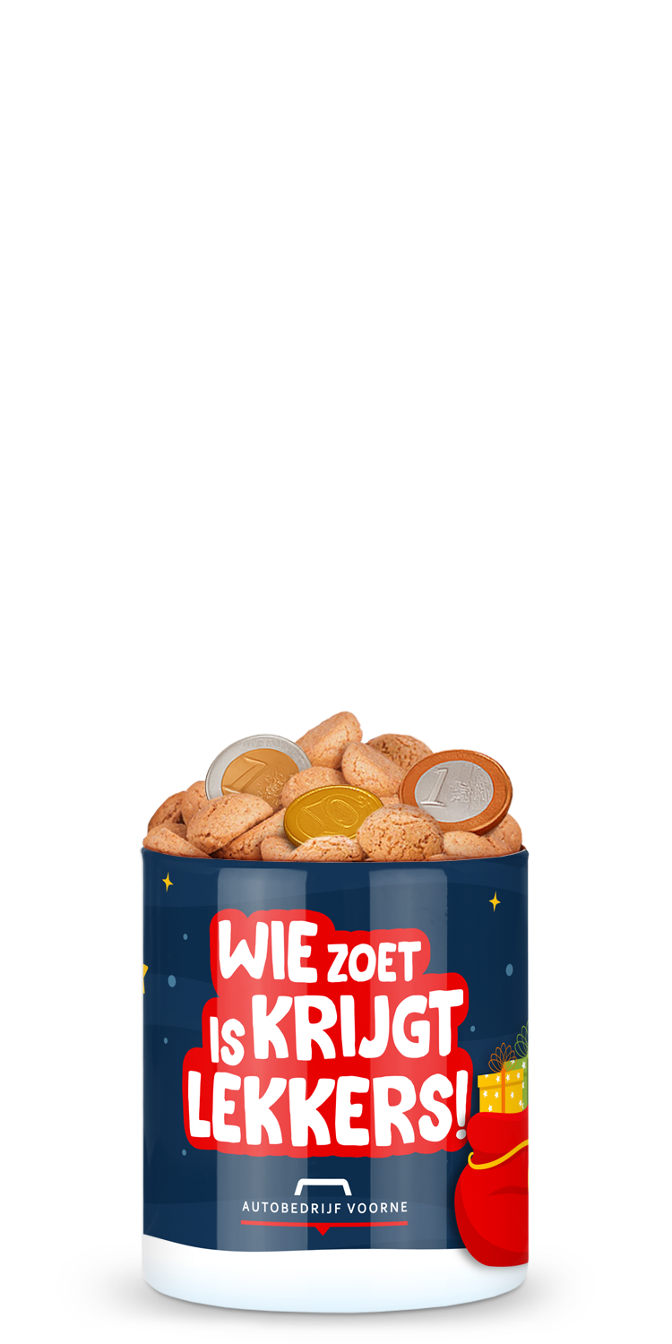 Sint snoeppot met eigen logo