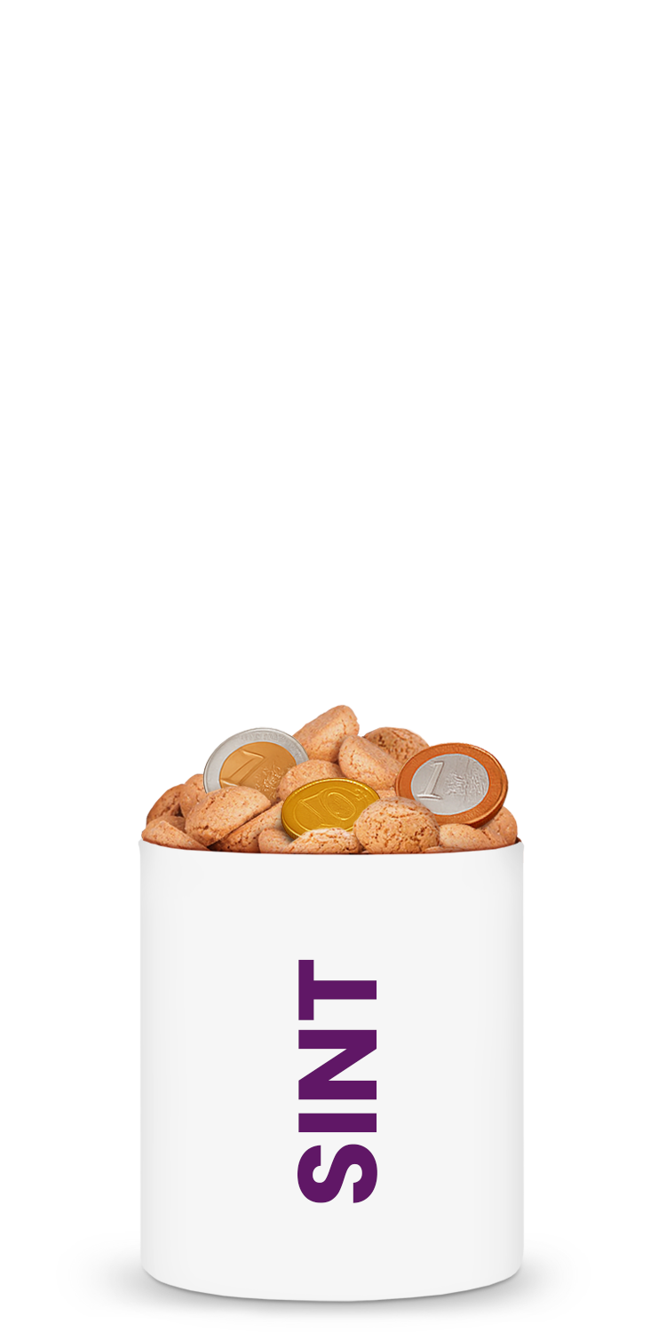 Sinterklaas snoeppot bedrukken