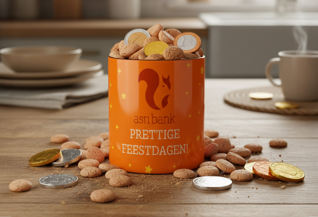 snoeppotten sinterklaas met eigen logo